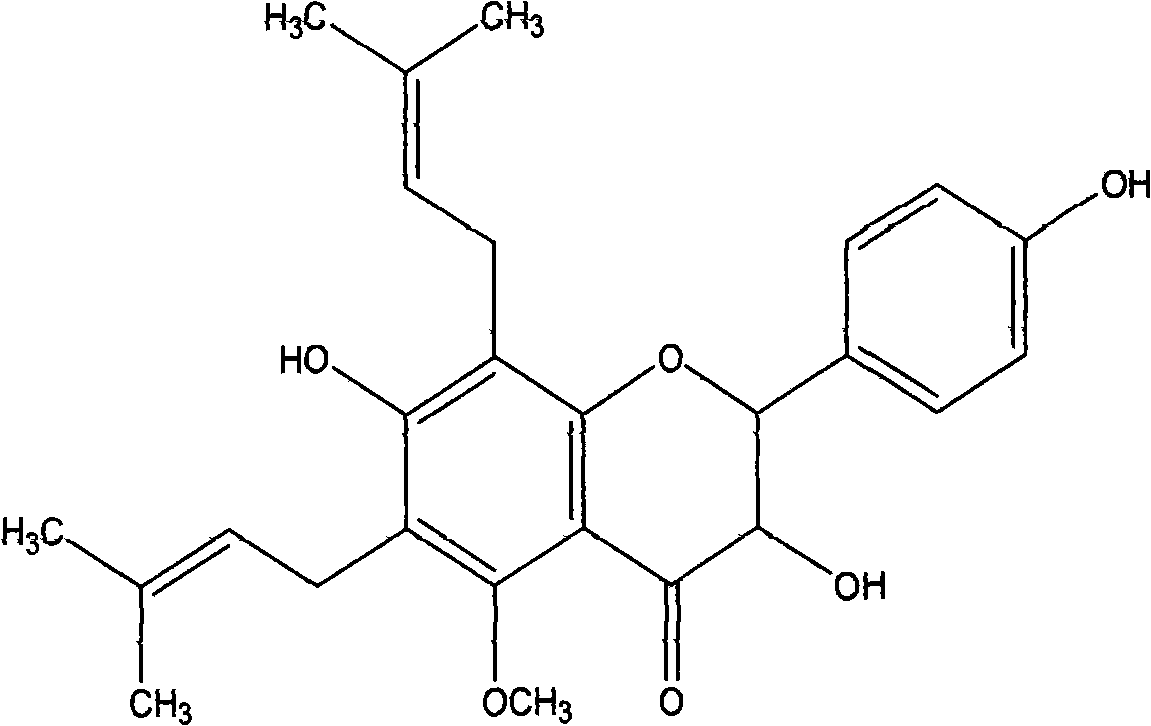 Extraction method of eriosema chinense isoflavoid extract