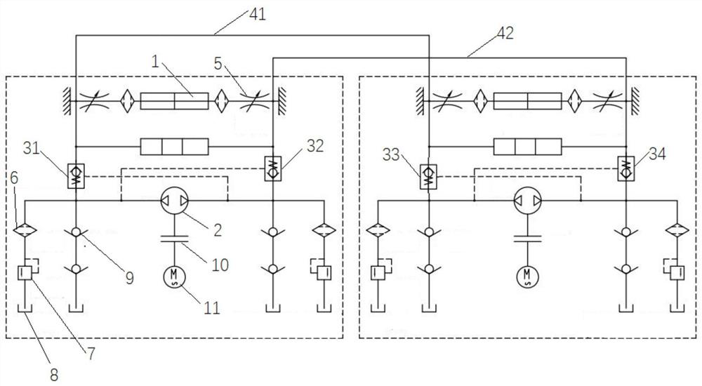 Redundant oil way and combined oil way used for connecting electro-hydraulic switching machine oil way