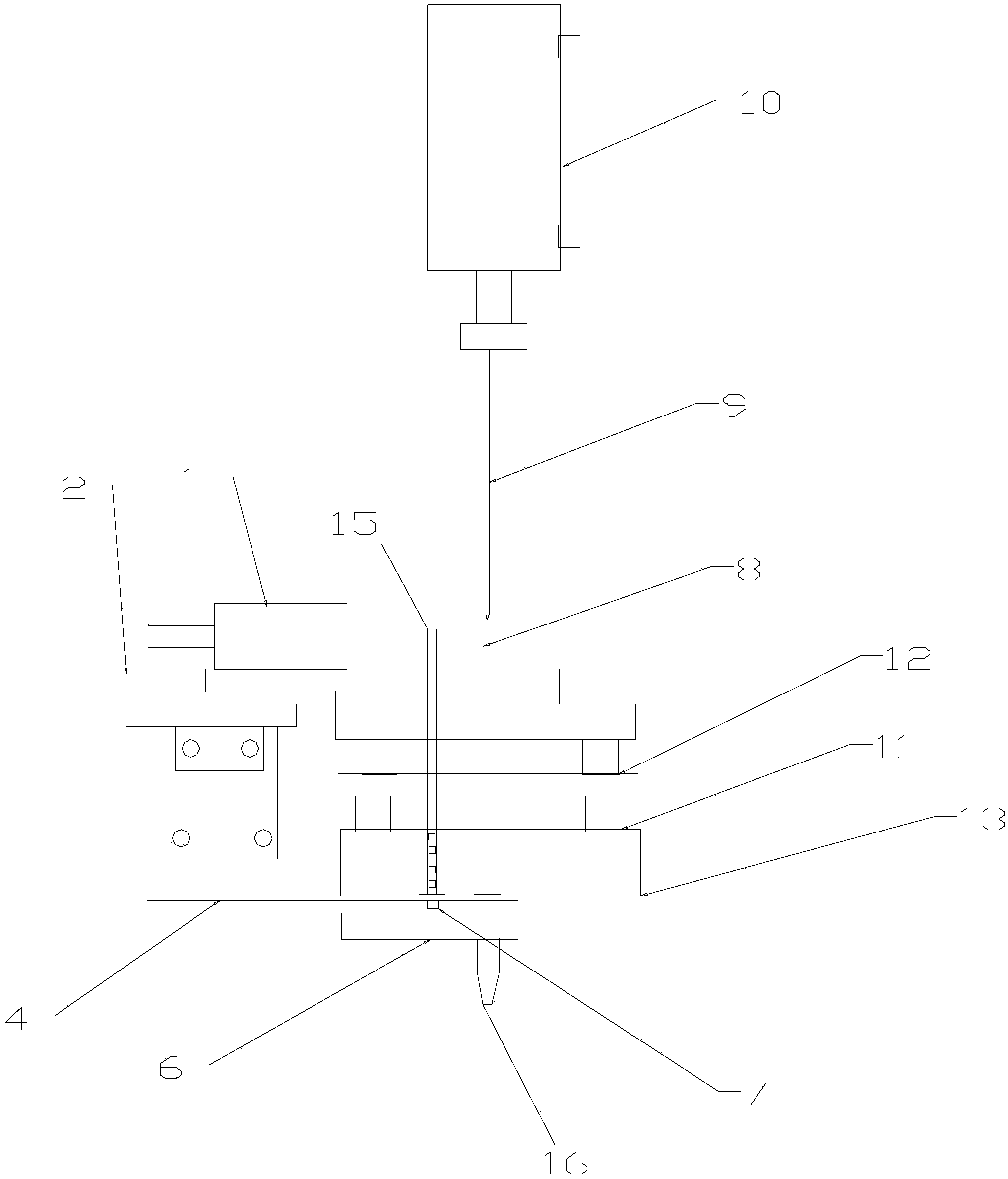 Connecting piece embedding device and method