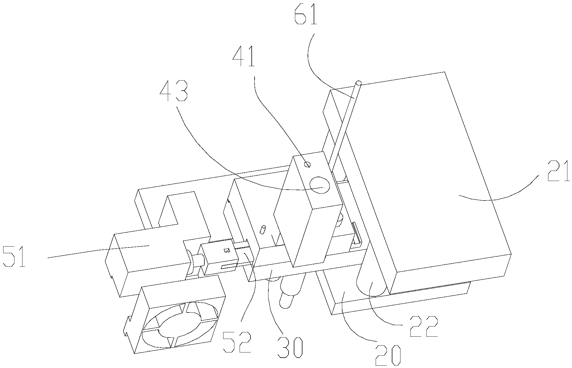 Connecting piece embedding device and method