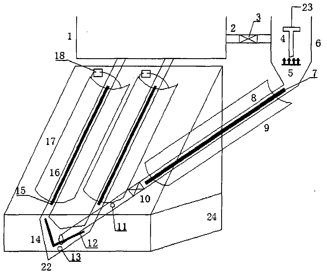 Multifunctional solar photocatalytic oxidation-membrane separation three-phase fluidized bed circulating reaction device