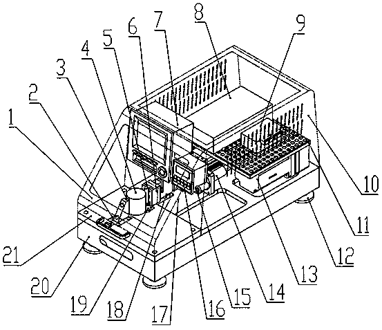 Fracturing type rock tensile strength test apparatus and method