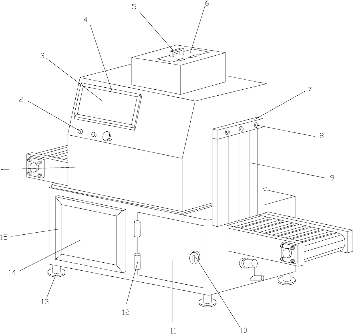 Novel rubber plastic piece cutting device