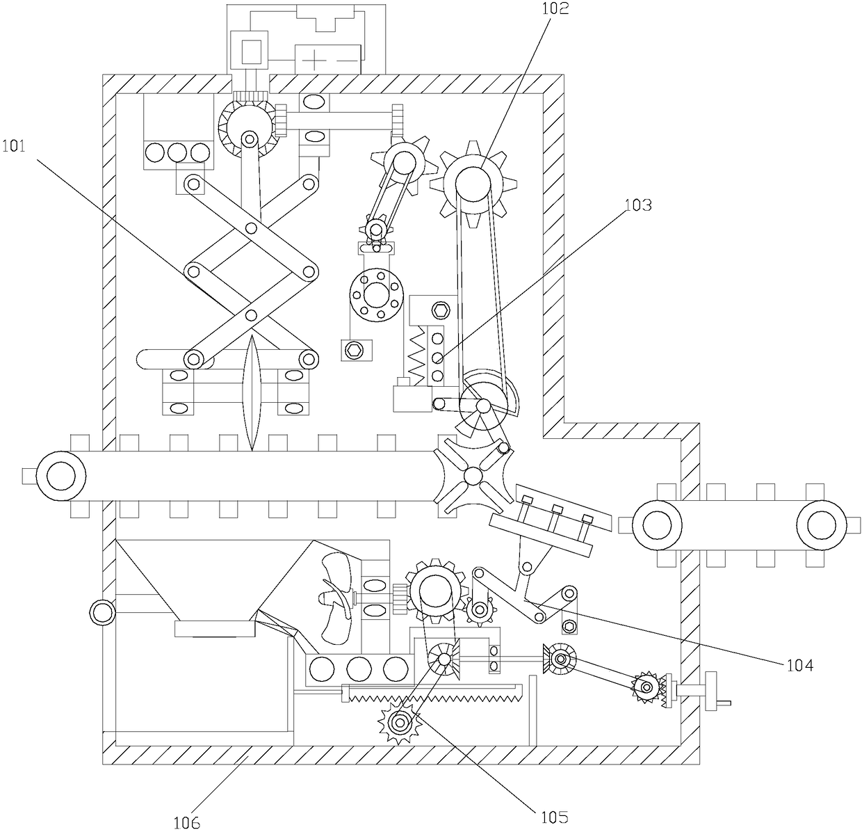 Novel rubber plastic piece cutting device