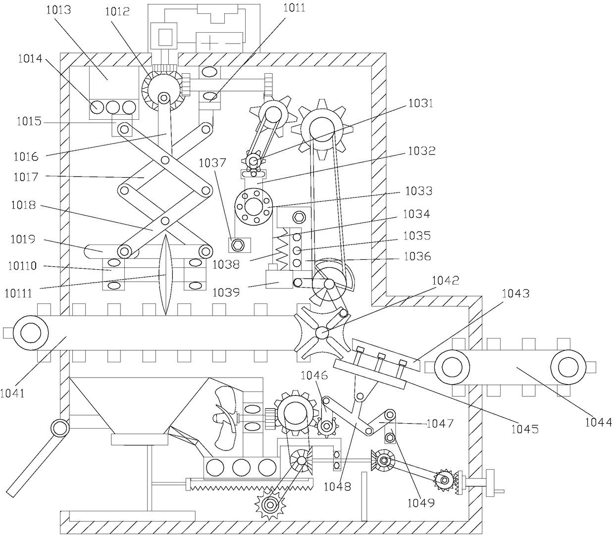 Novel rubber plastic piece cutting device