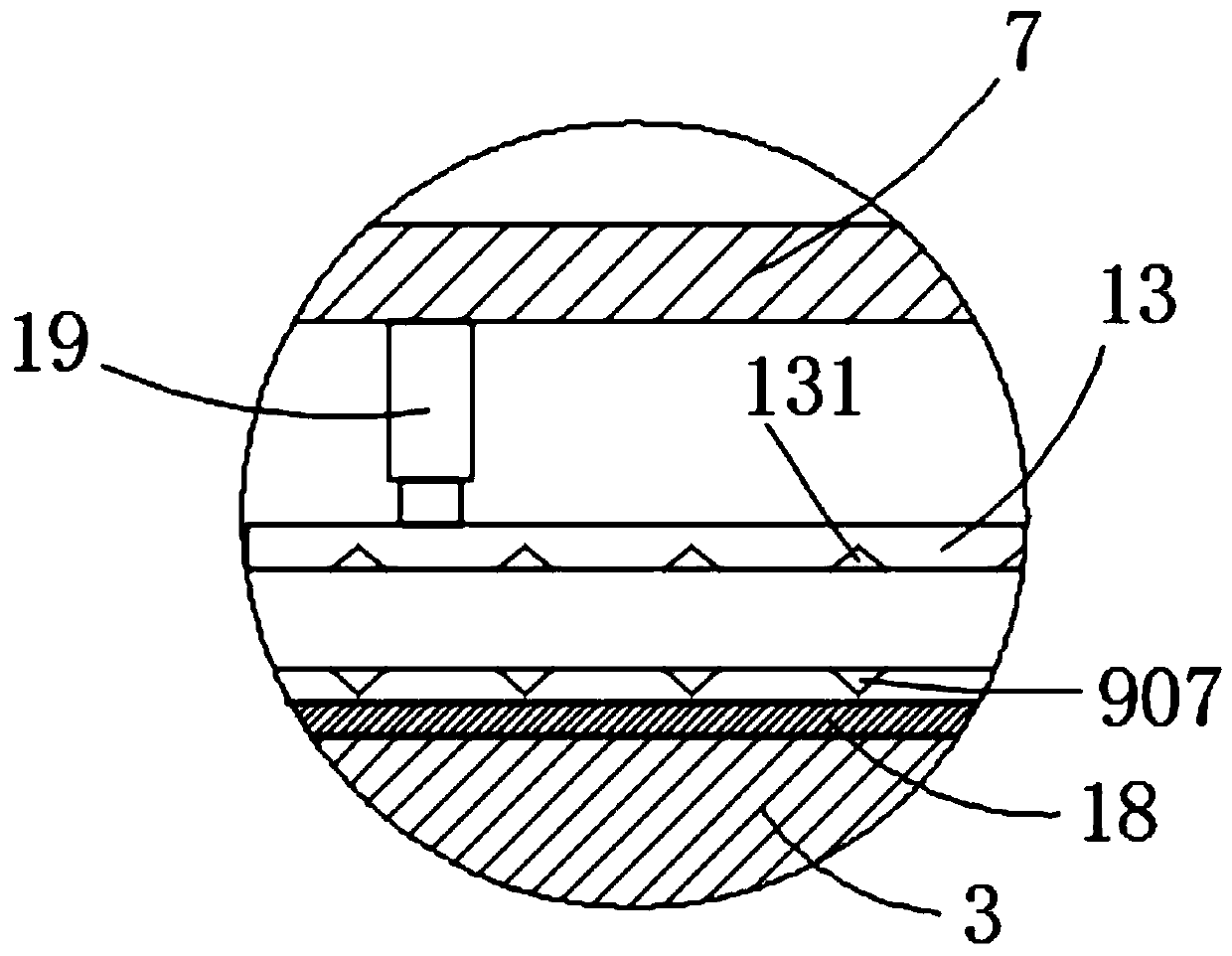 Key groove machining device for batch production