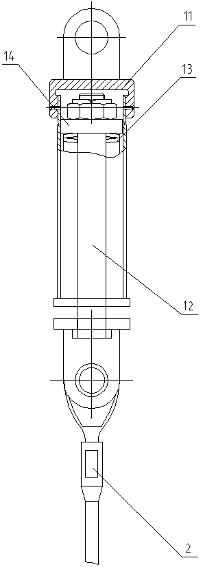 Backward inclining prevention device of stay-rope-type cantilever crane