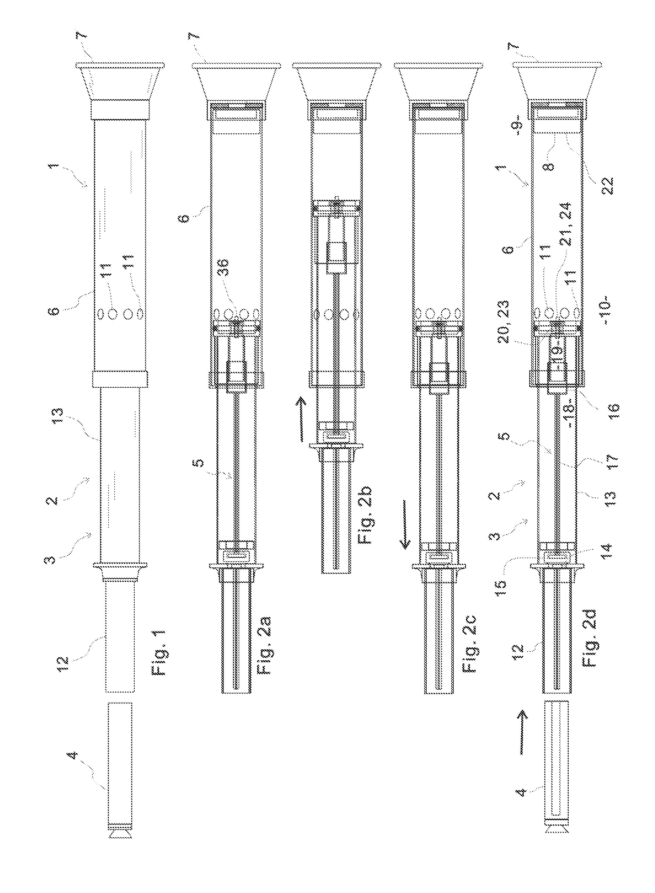 Trigger mechanism for toy blowgun