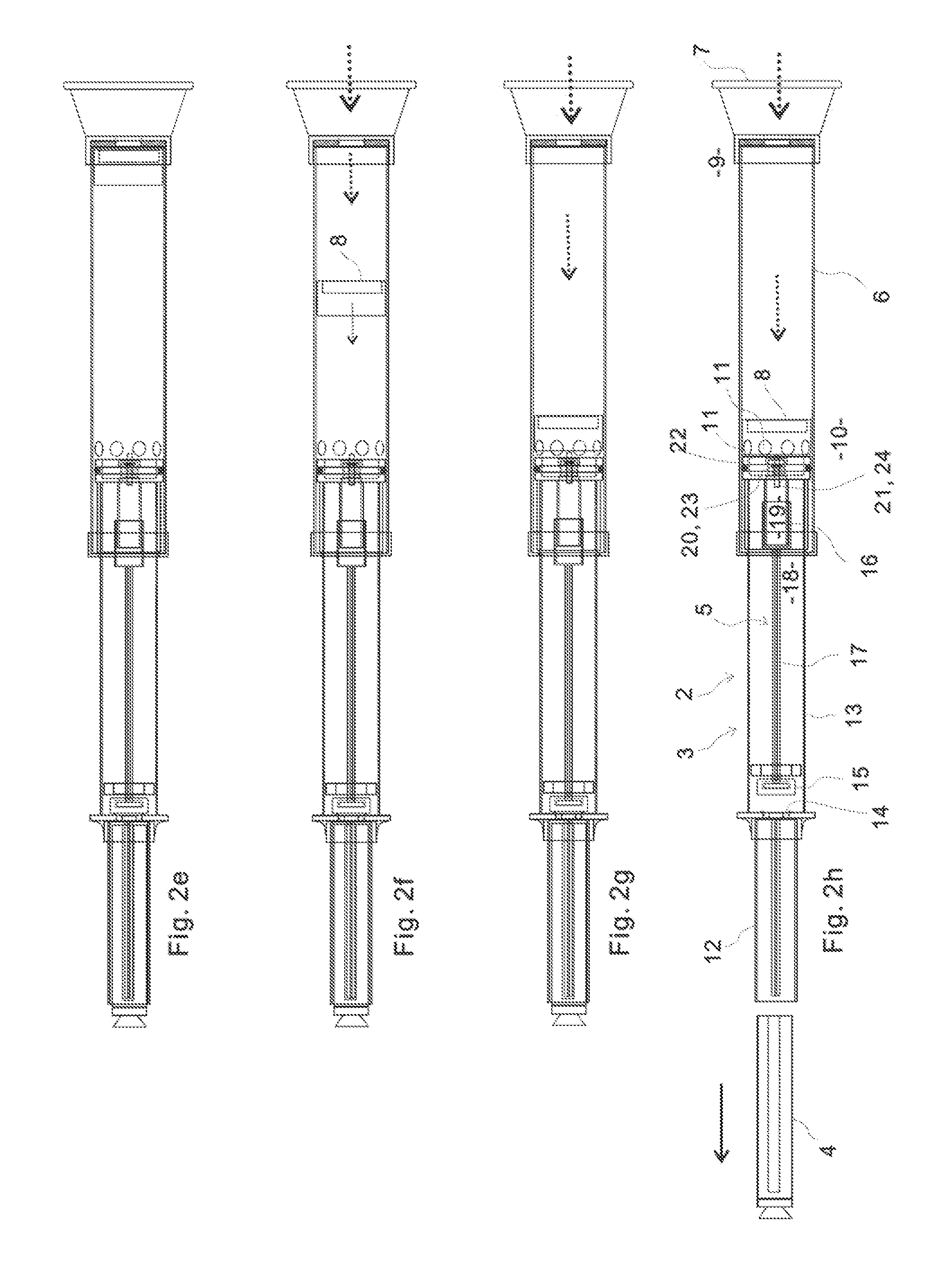 Trigger mechanism for toy blowgun