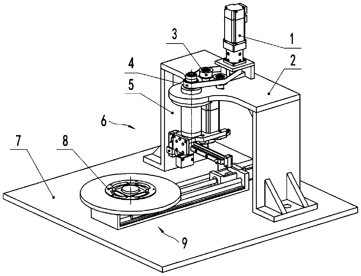 Disc-shaped part flatness detecting device, automatic detecting table and detecting method thereof