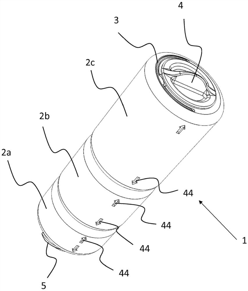 Container for a mixing system, mixing system for parenteral nutrition, and method for mixing