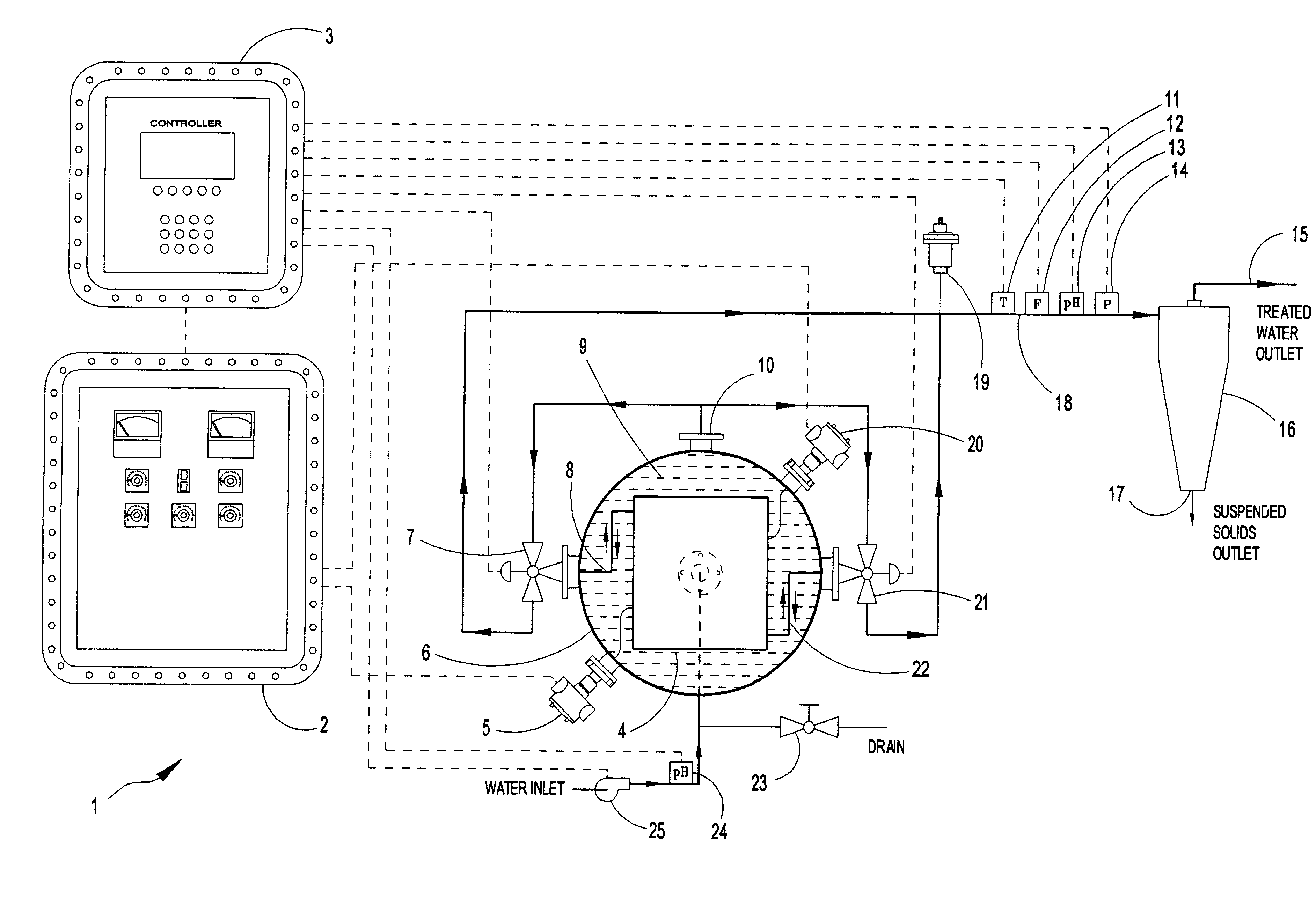 Apparatus for removing dissolved metals from wastewater by electrocoagulation