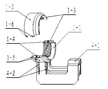 Device for detaching suspension arm type component in narrow space