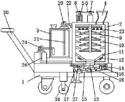 Pavement patching device for road engineering