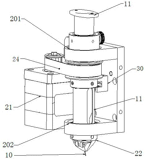 A kind of oblique insertion type dispensing device