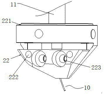 A kind of oblique insertion type dispensing device