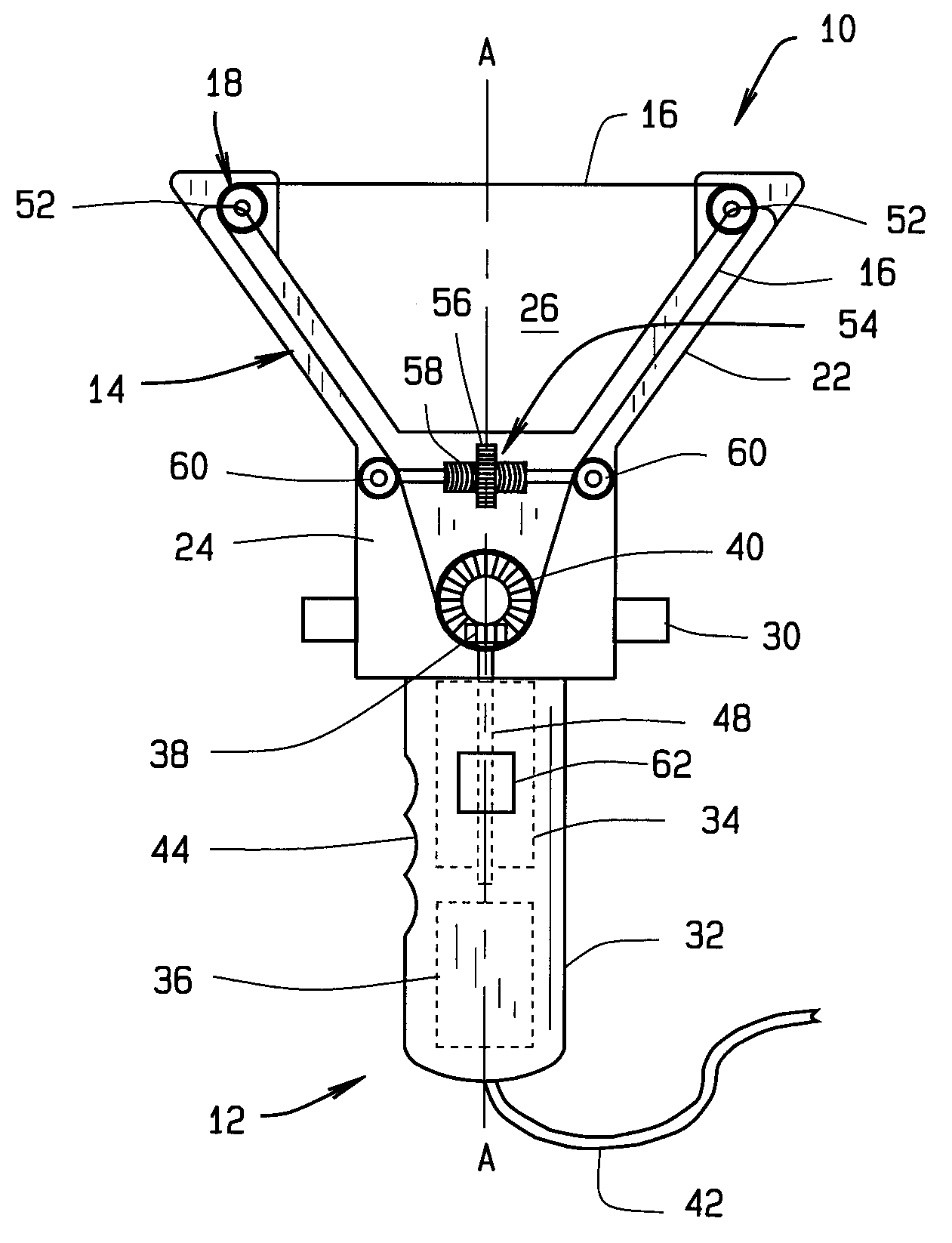 Removeable attachment for a powered tool