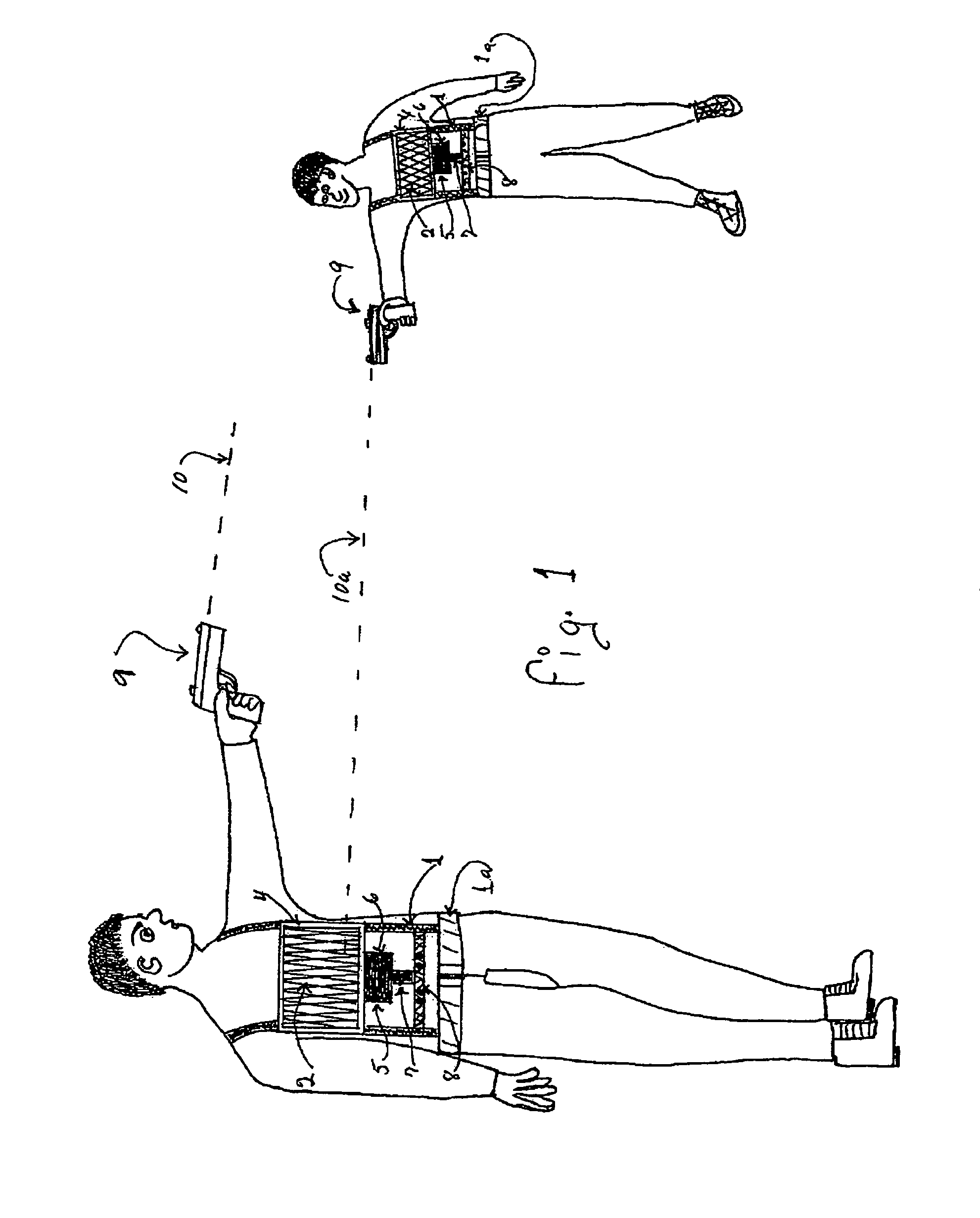 Laser engagement stun system