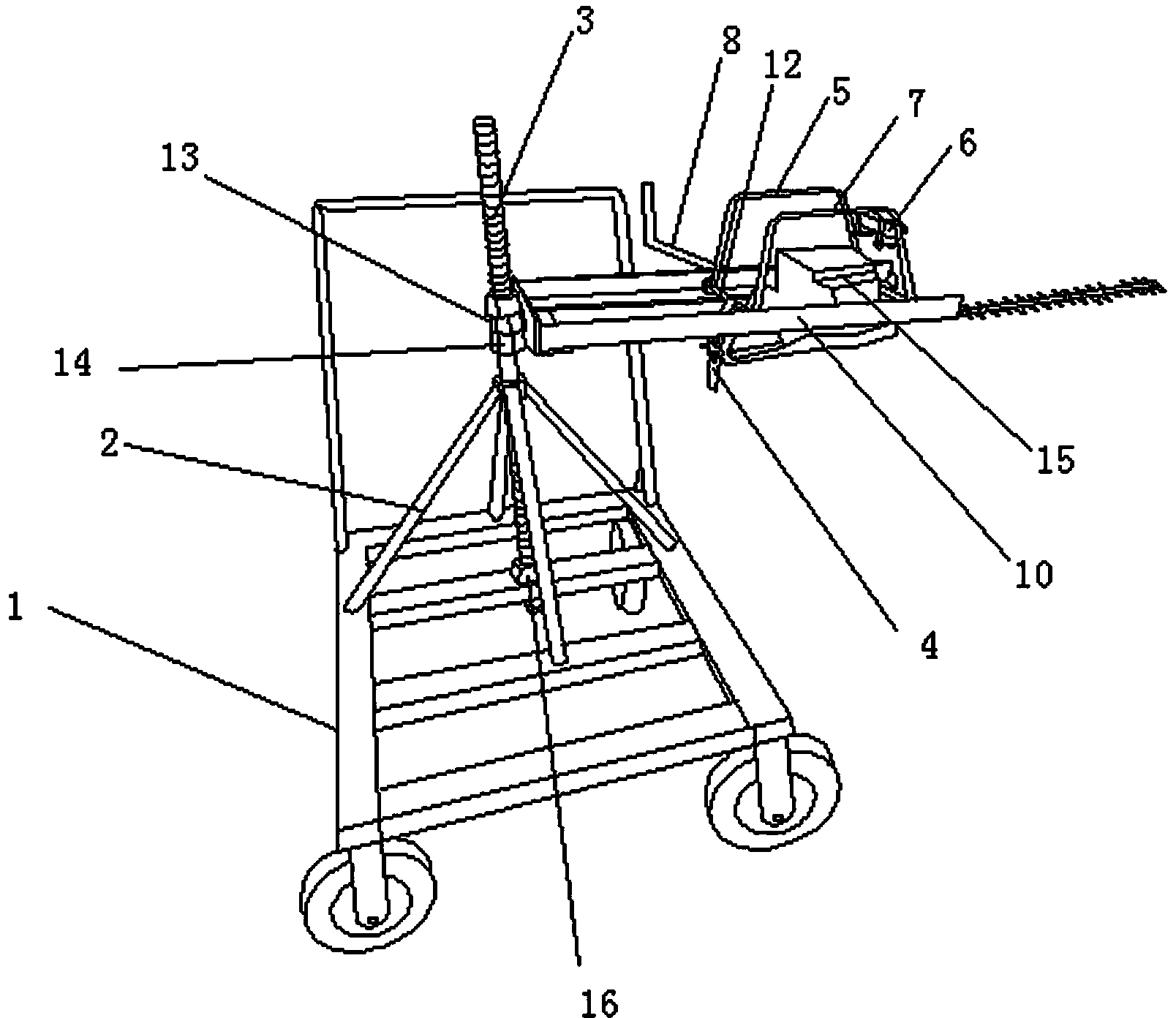 Elevation-type hedge trimmer