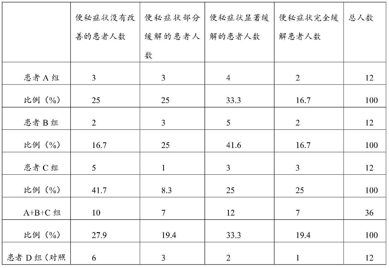 Traditional Chinese medicine composition for preventing or treating tumor complication constipation