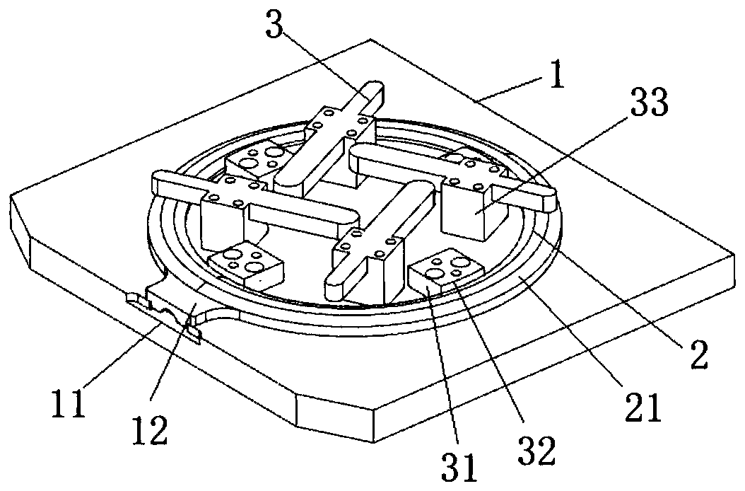 Laser-carving machining method for decoration ring of lampshade, and location jig thereof