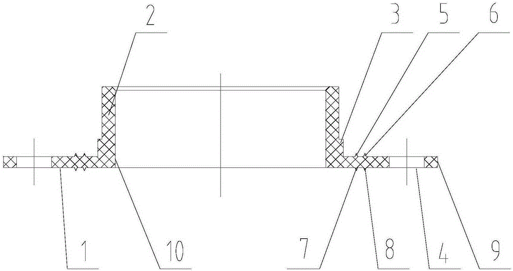 Annular sealing gasket for liquid pump