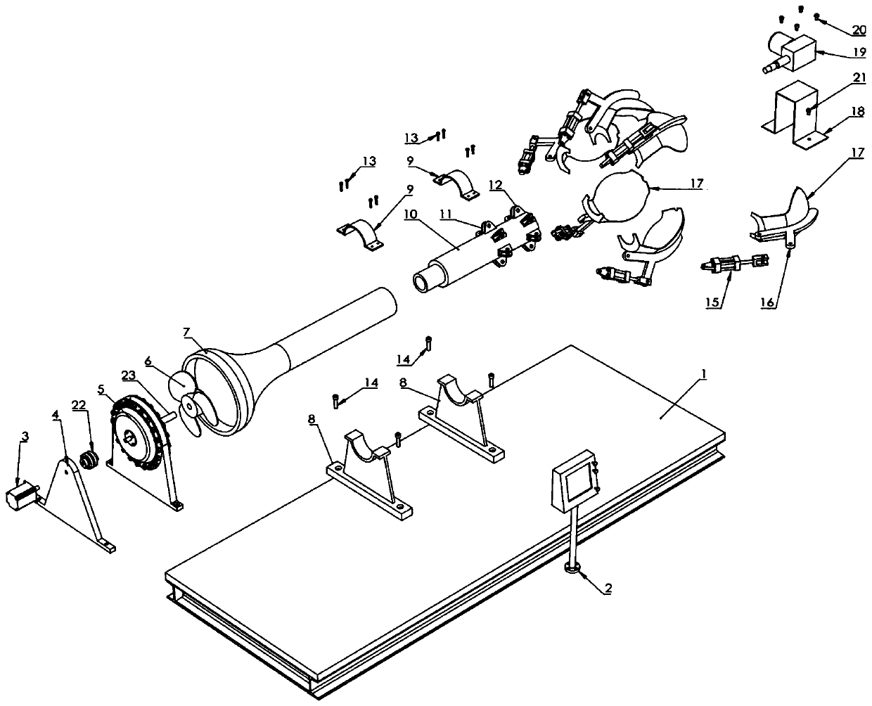 Blade type high-frequency air pressure sensor detection device