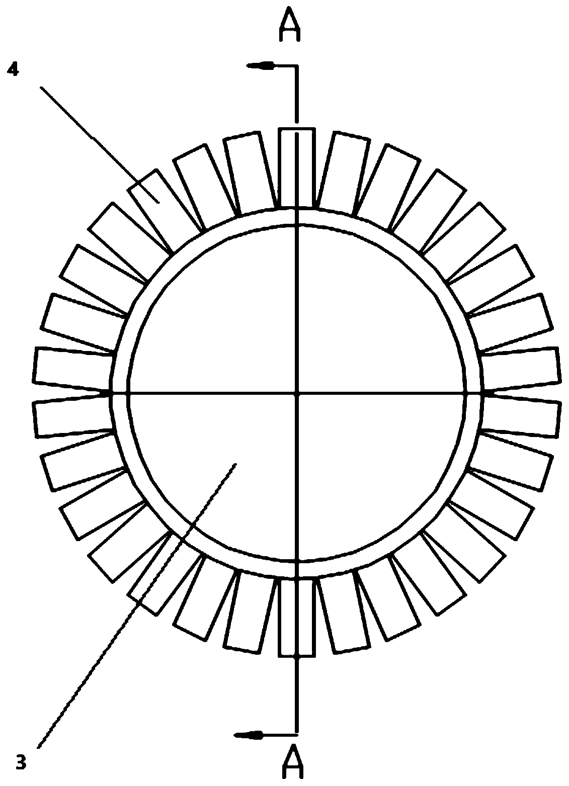 Aviation radial tire body barrel molding device and tire body drum molding process