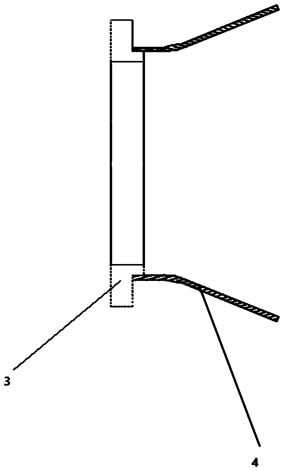 Aviation radial tire body barrel molding device and tire body drum molding process