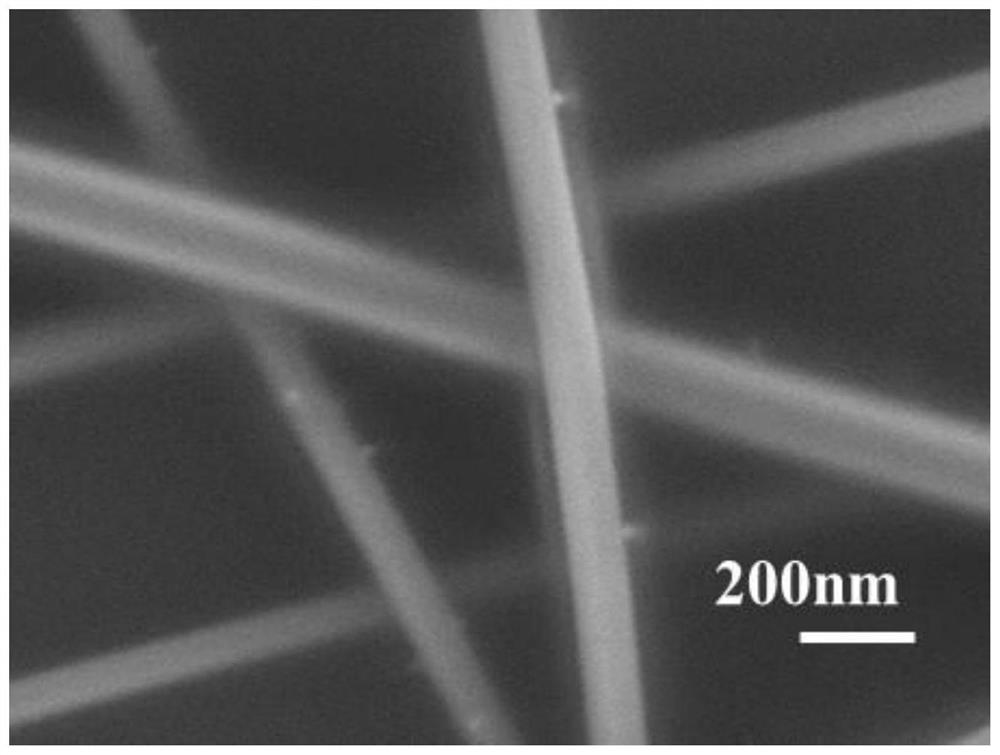 Silver nanowire with core-shell structure and preparation method and application thereof