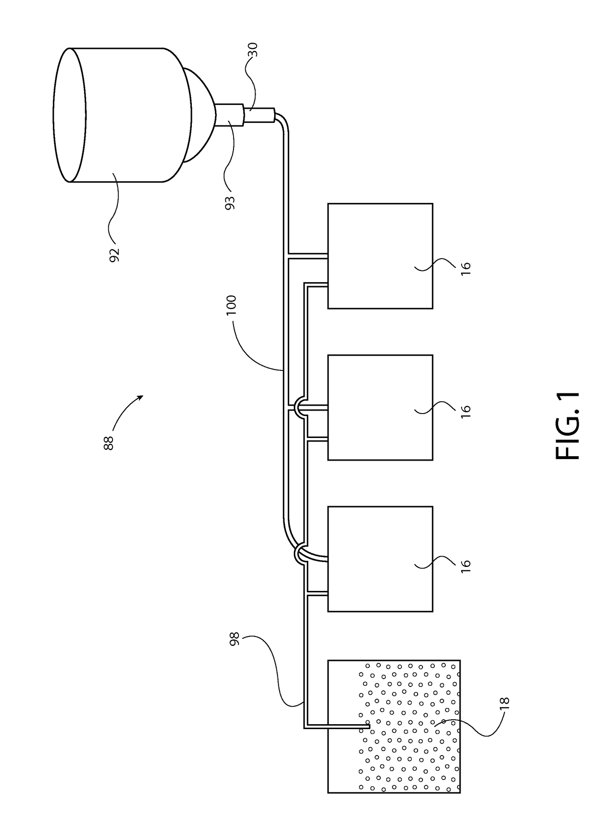 Resin delivery system with air flow regulator