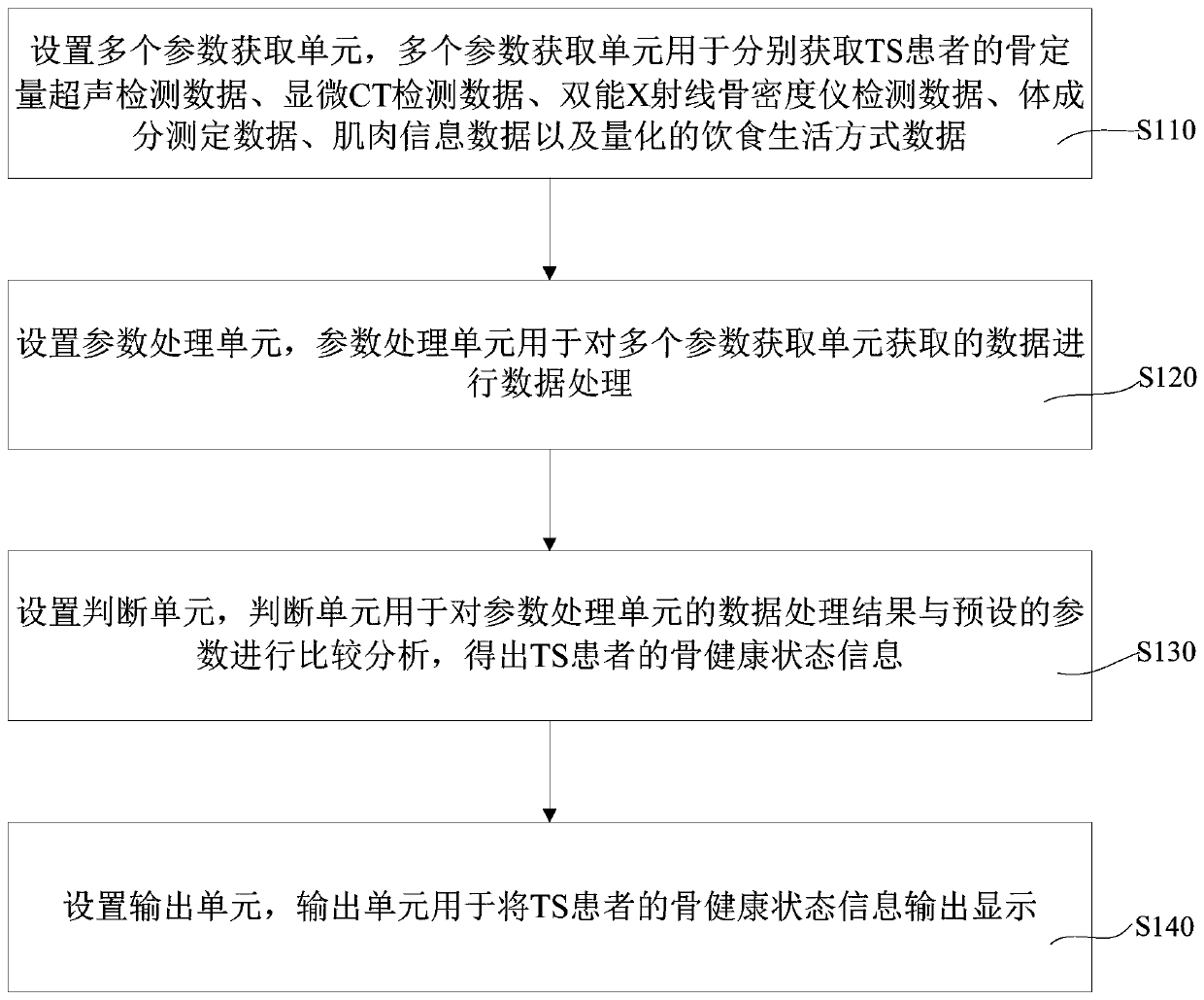 Turner syndrome bone health evaluation system and establishment method thereof