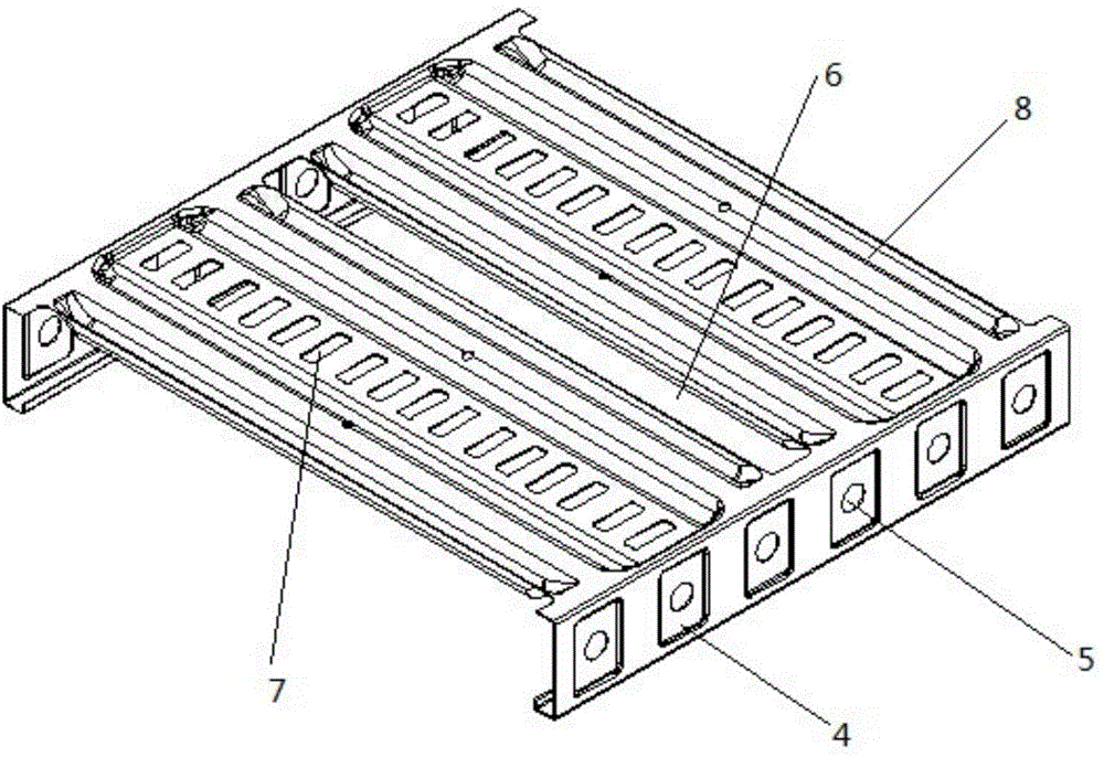 Light high-strength cable bridge and production process thereof