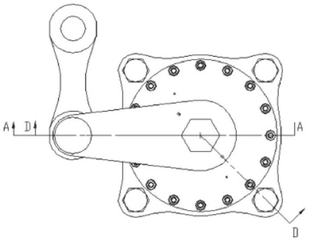 Eddy current crank arm type buffer