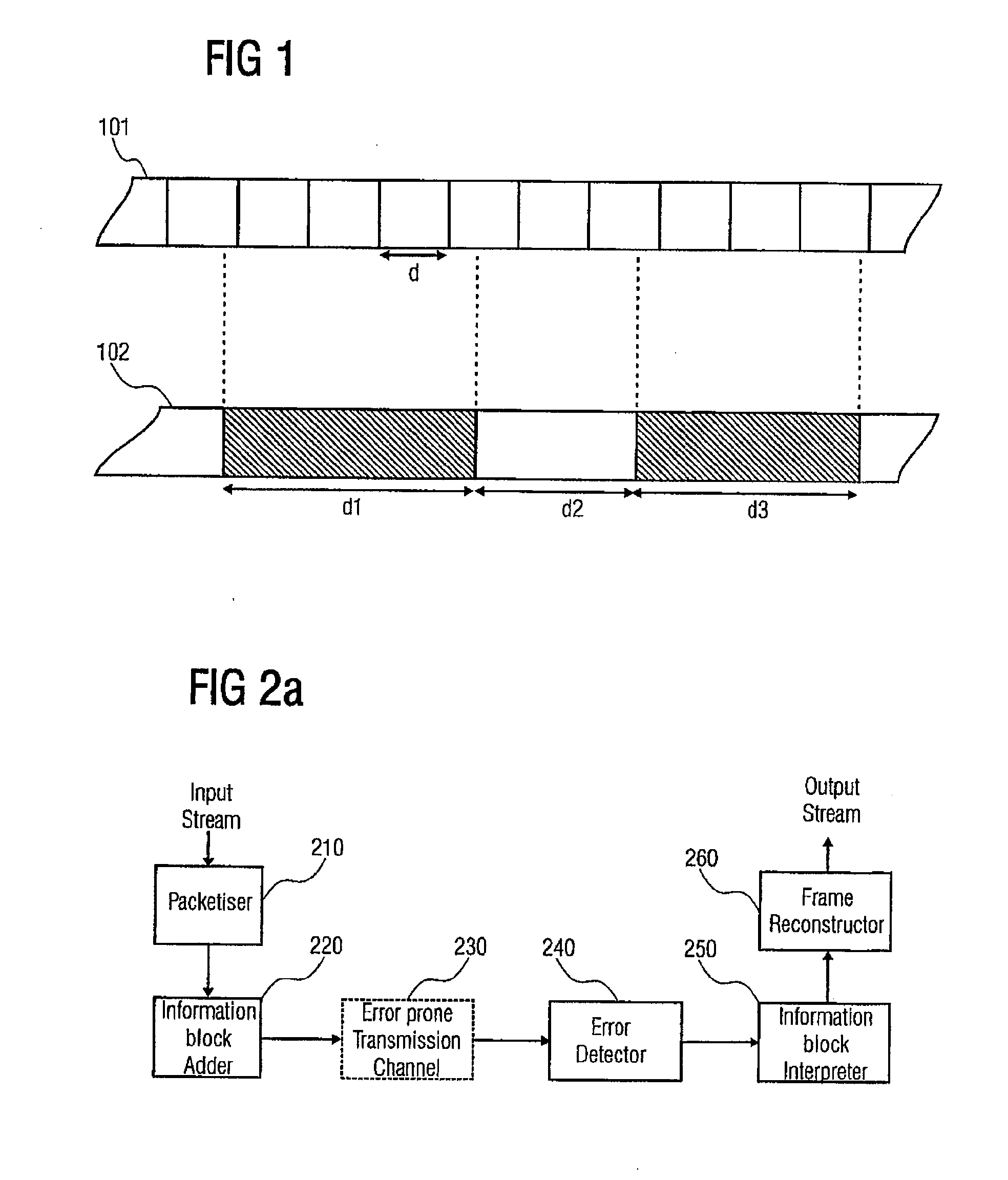 Apparatus for Generating and Interpreting a Data Stream Modified in Accordance with the Importance of the Data