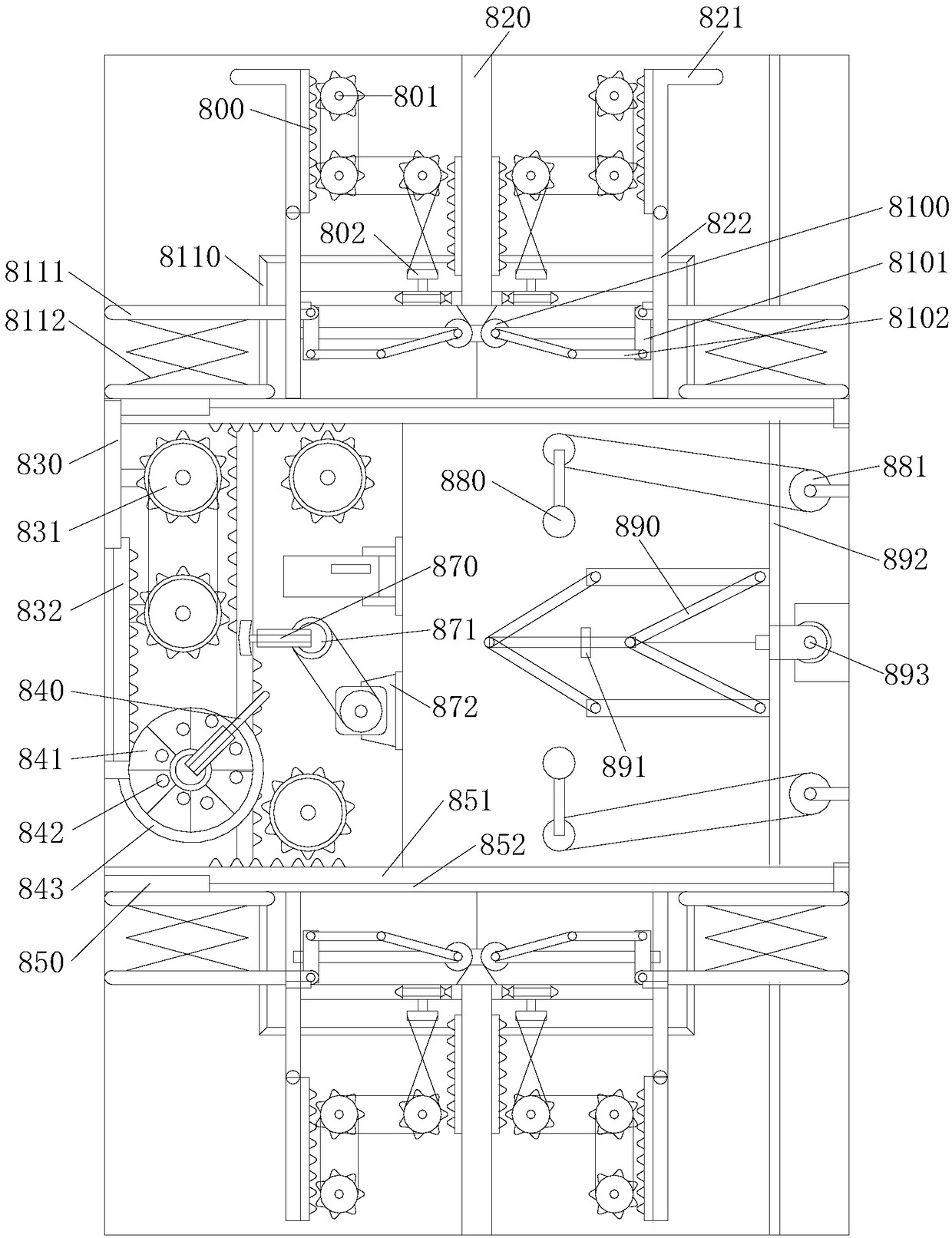 Box rollover device applicable to production process of bottled carbonate beverages