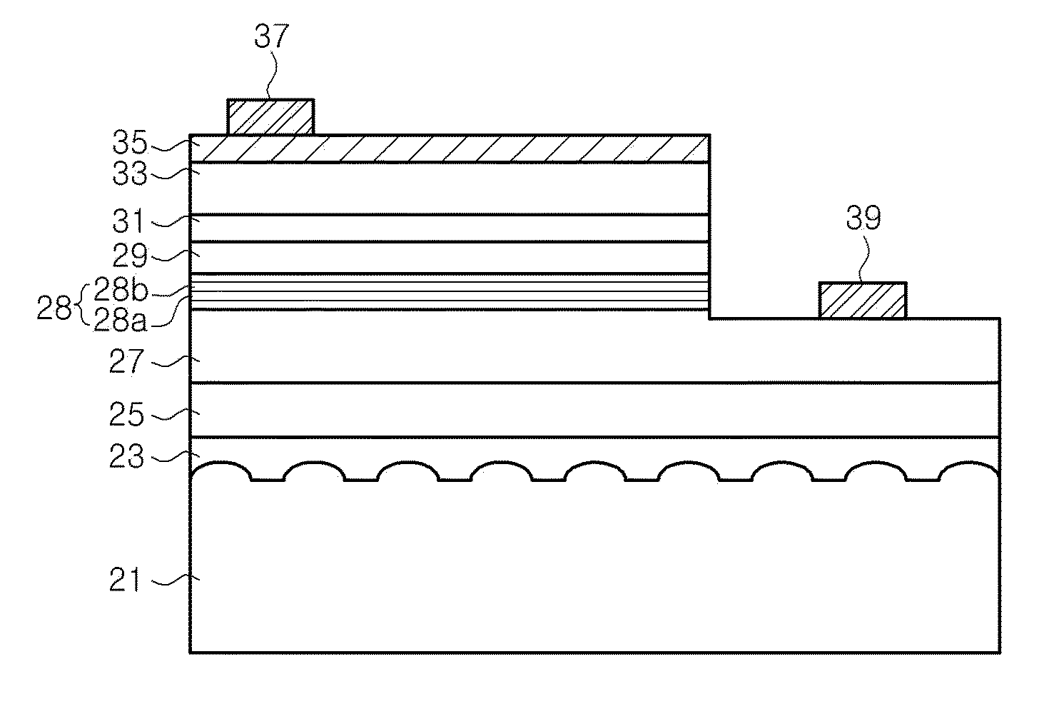 Light emitting diode having indium nitride