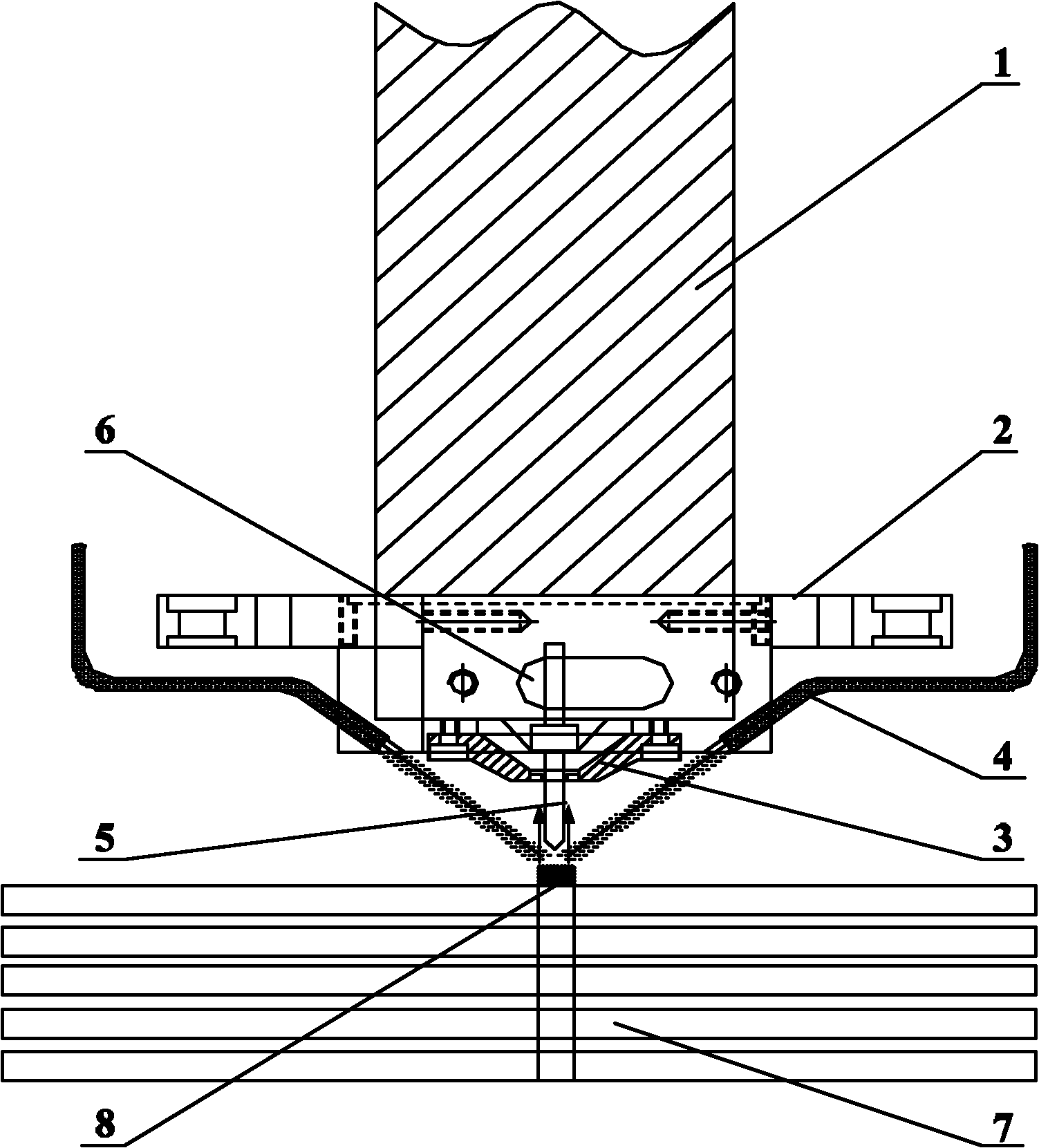 Numerical control drill head cooling device and method