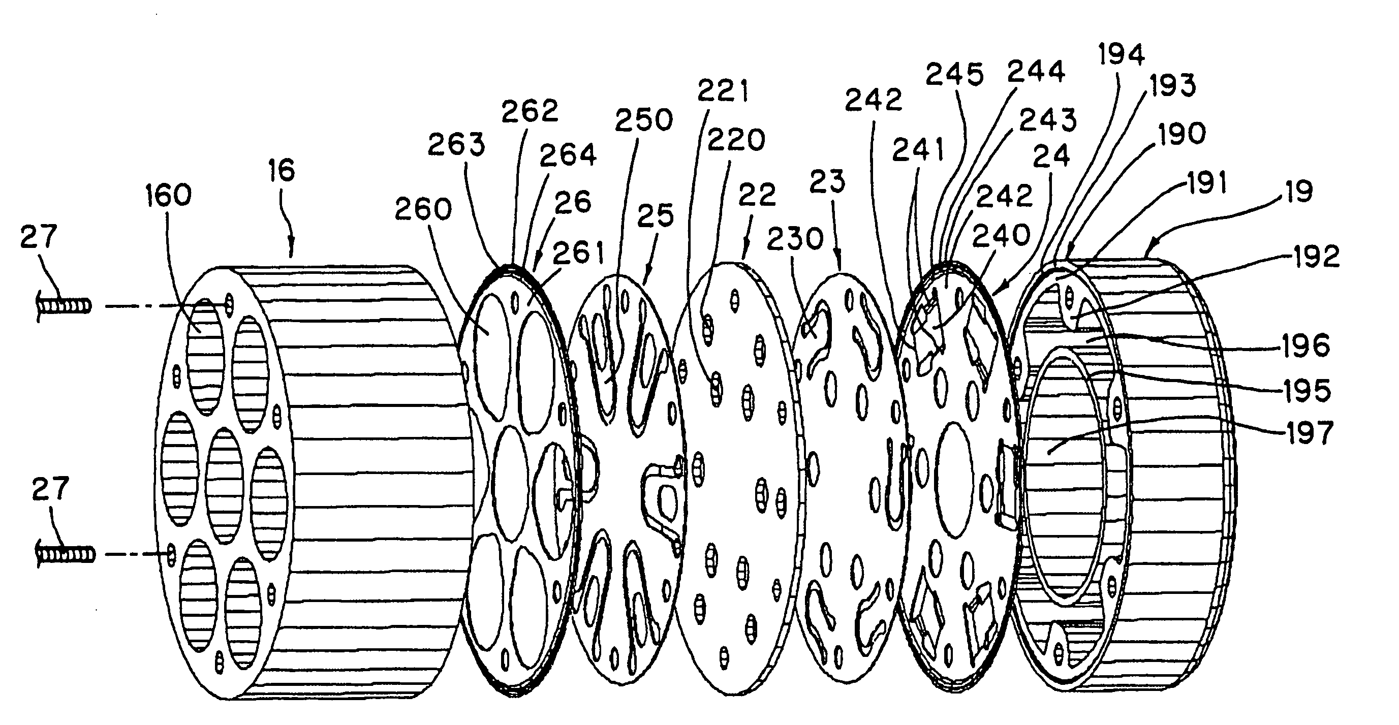 Inclined plate-type compressors and air conditioning systems including such compressors