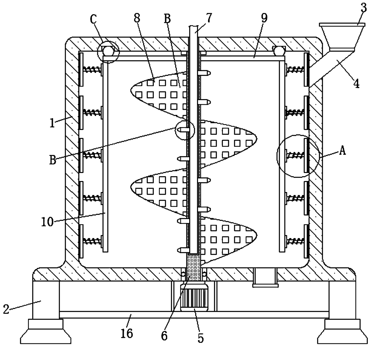 Tea fixation machine convenient to clean