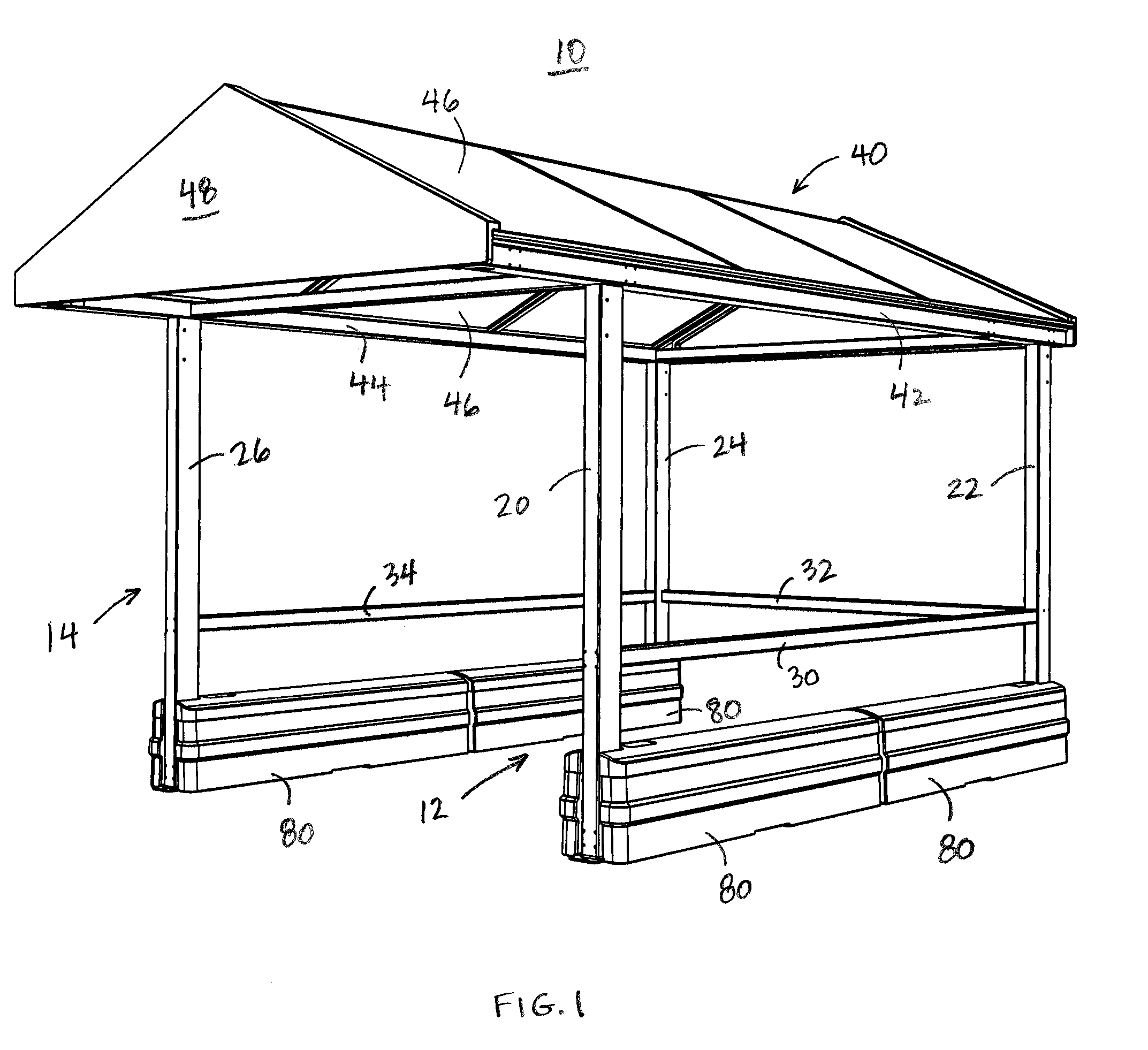 Ballasted cart storage station