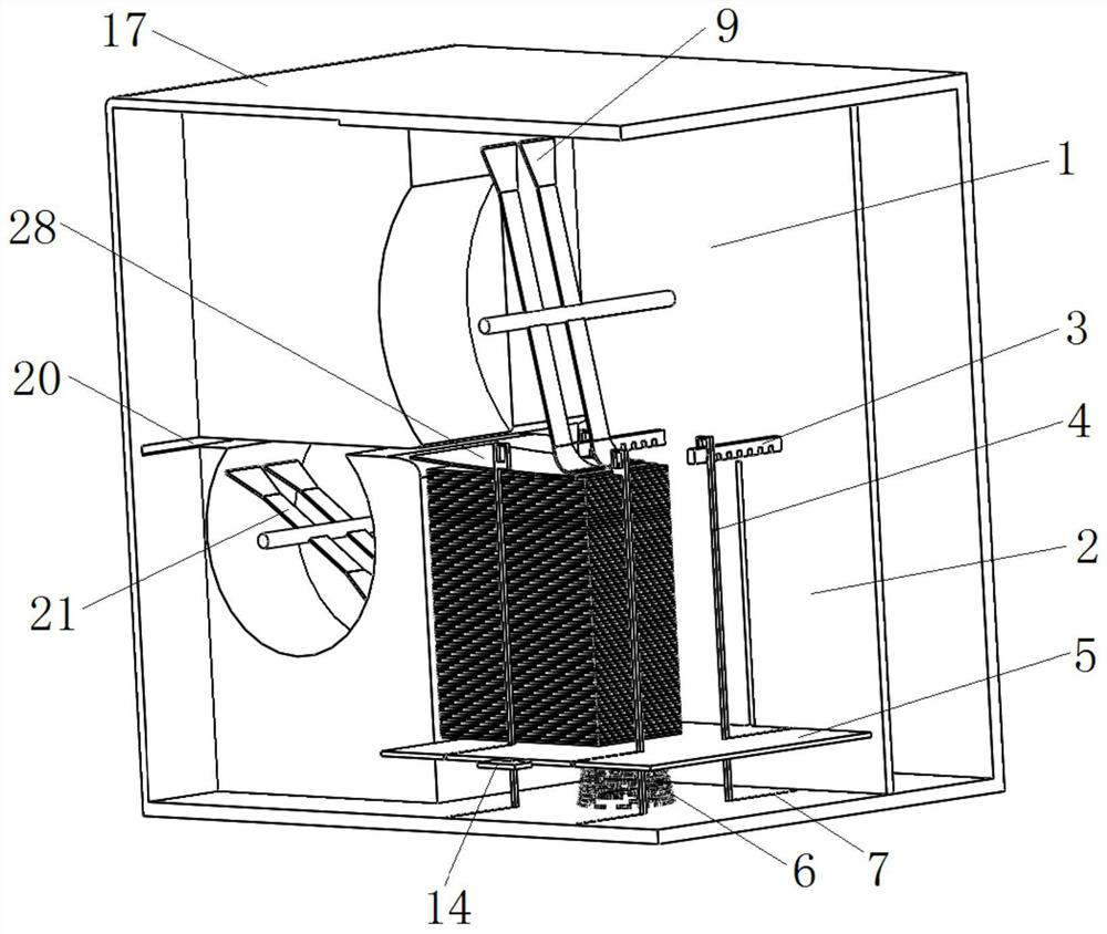 Multi-scale card conveying device, system and method