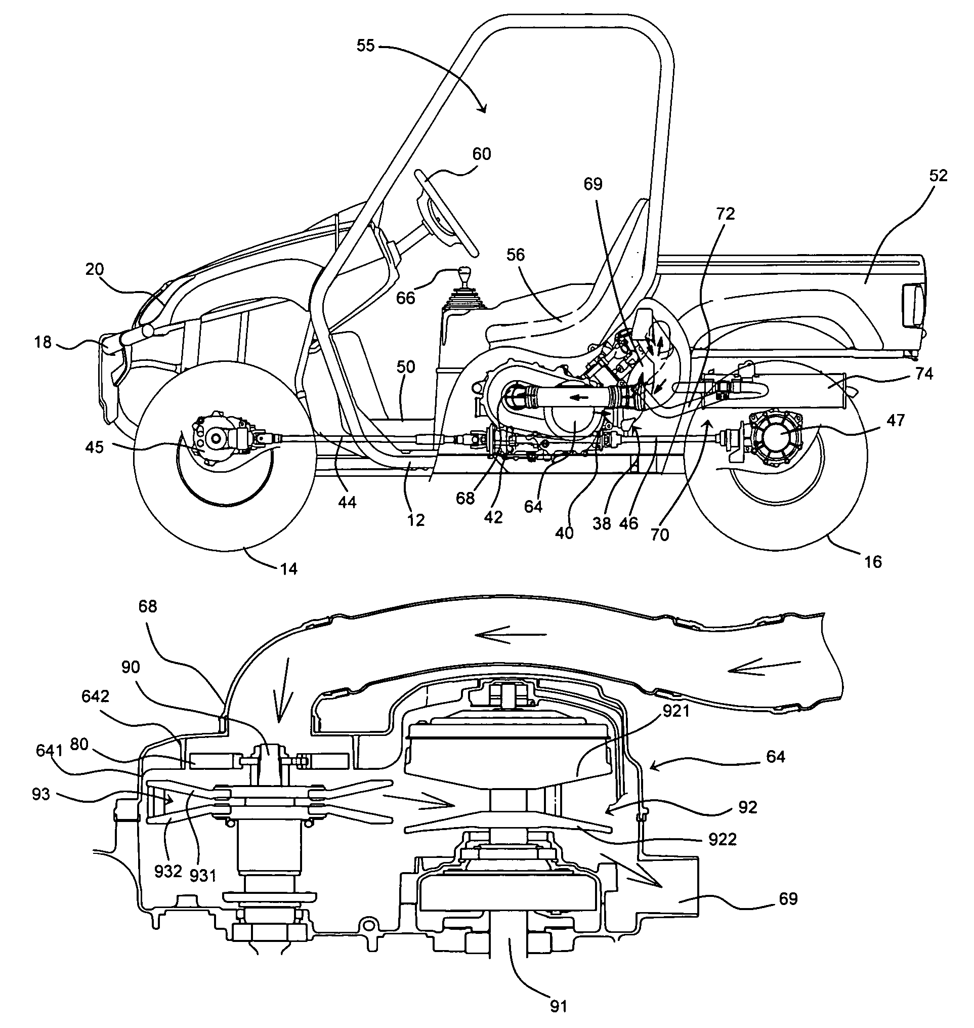 Cooling system for continuous variable transmission of vehicle