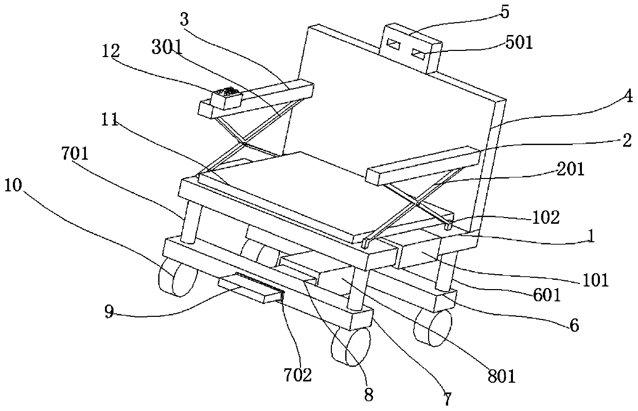 Walking assisting device for orthopedic nursing