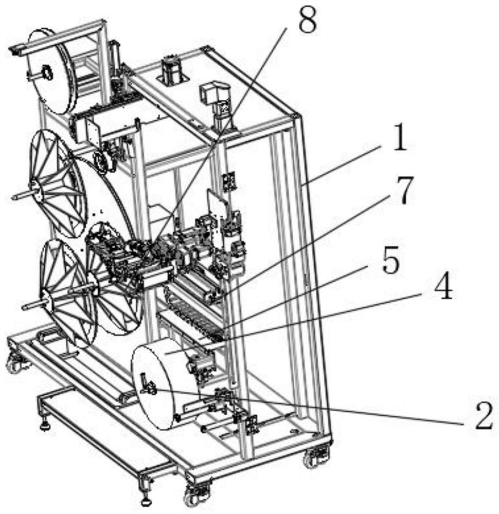 Automatic interleaving paper adding mechanism