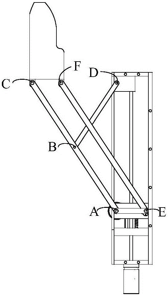 Herringbone connecting rod, rack and sliding block linear parallel clamping self-adaption finger device