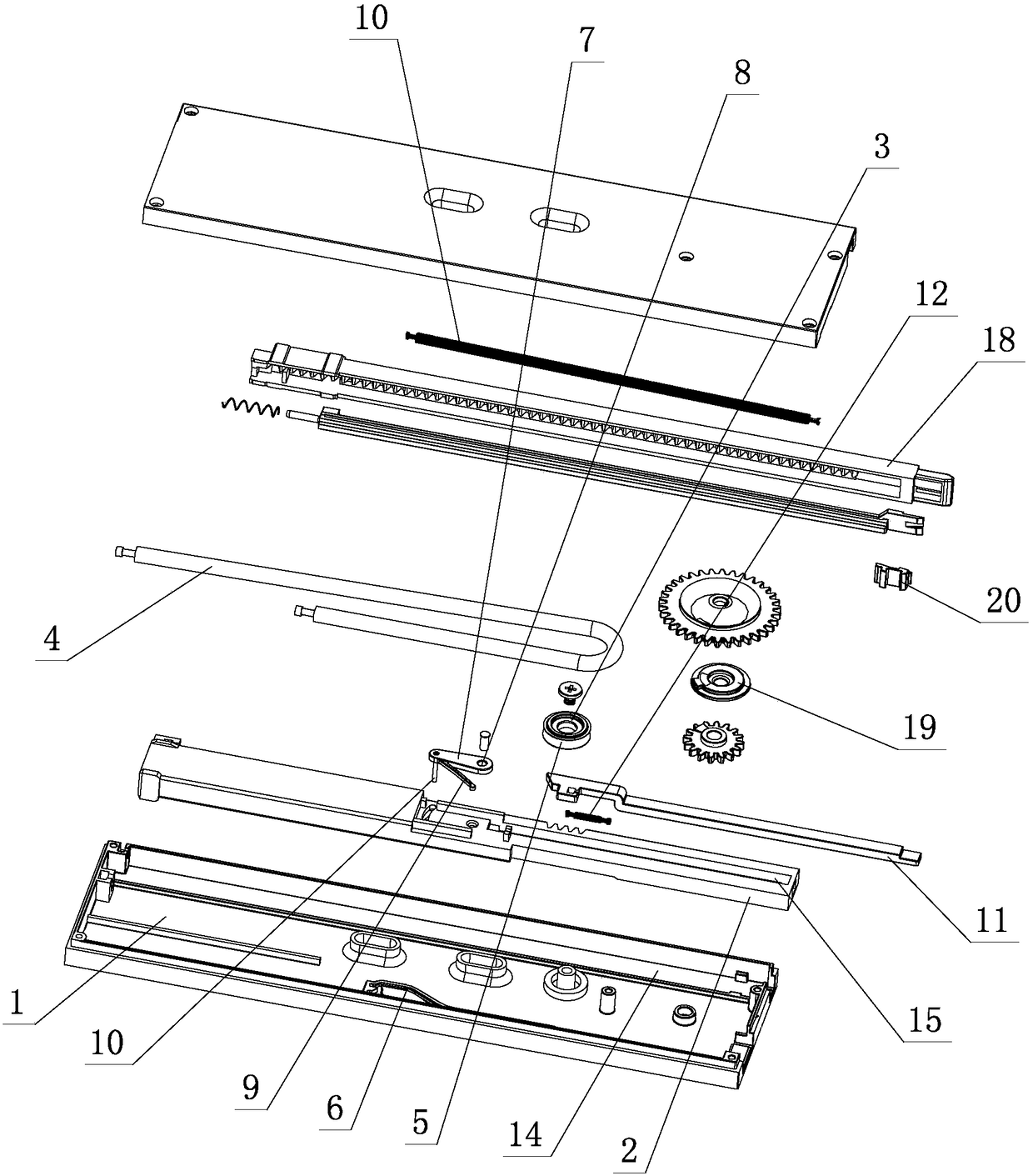 Elasticity pressing rebound structure