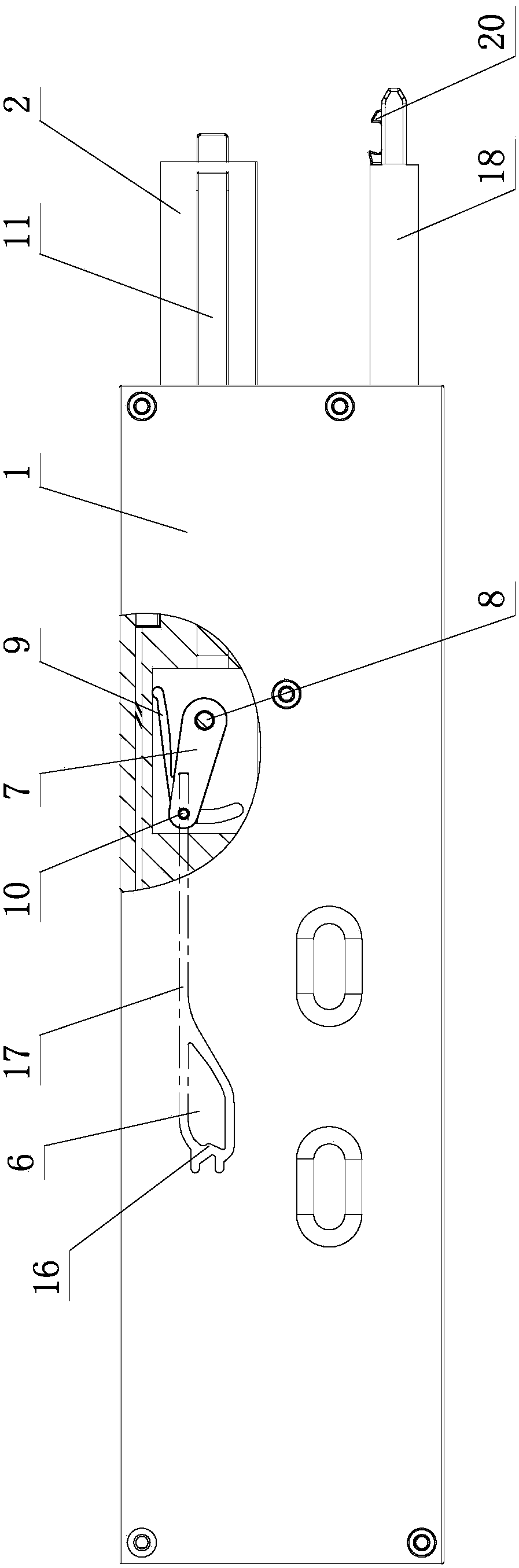 Elasticity pressing rebound structure