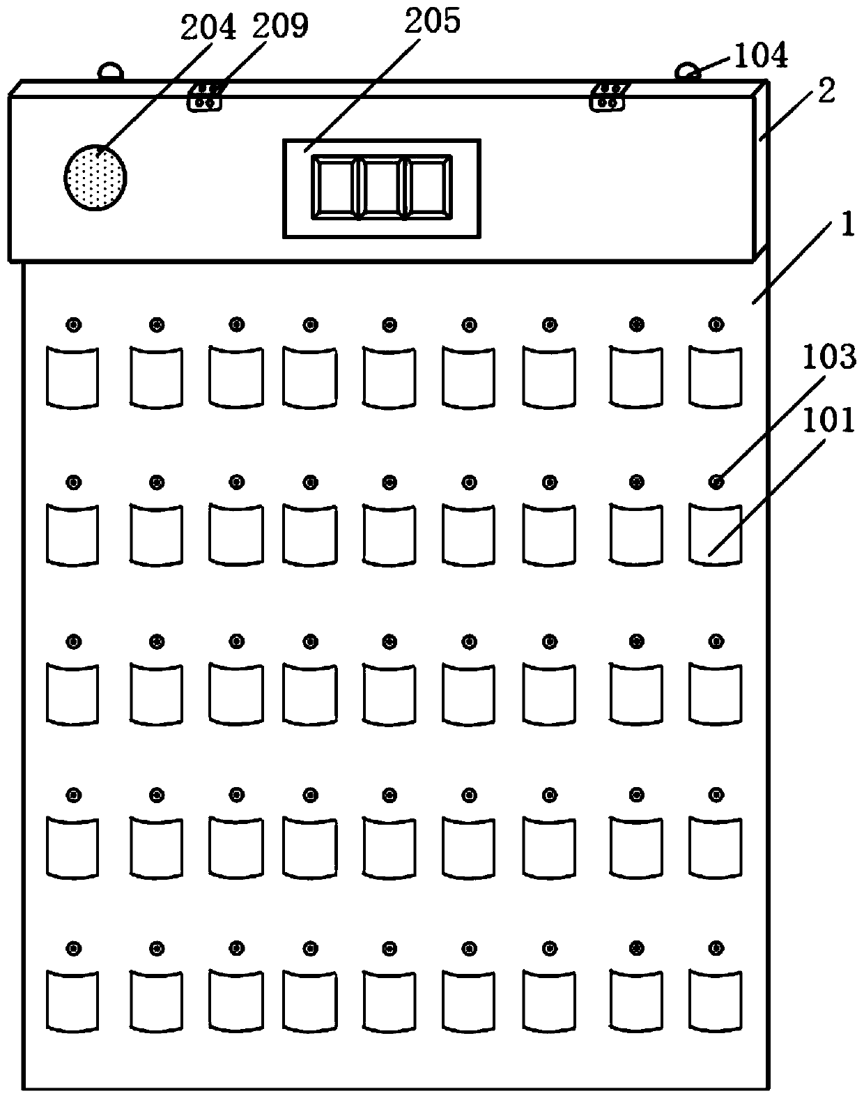 Mobile phone centralized management device for classroom