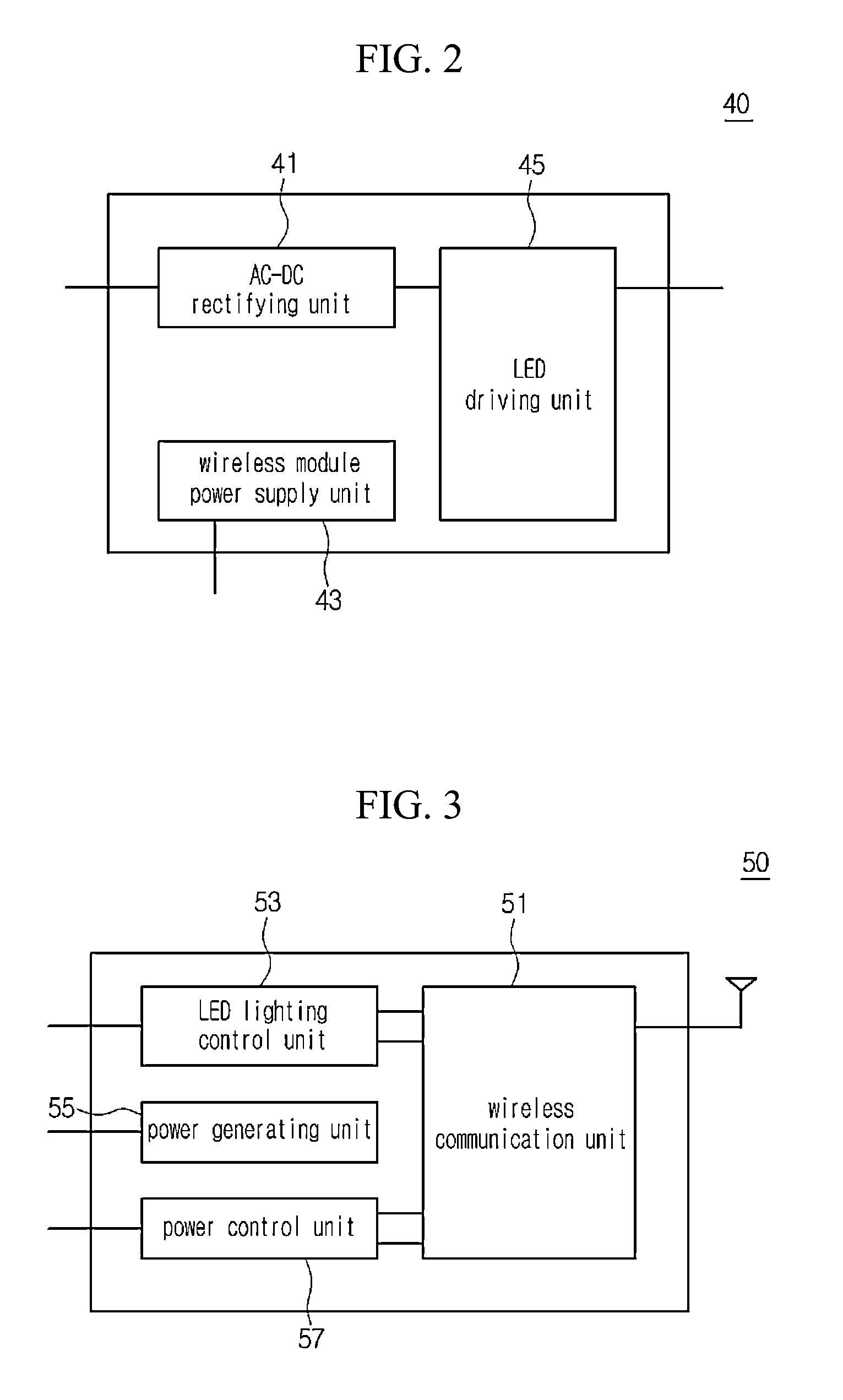 Power supply device for LED and light emitting device having the same